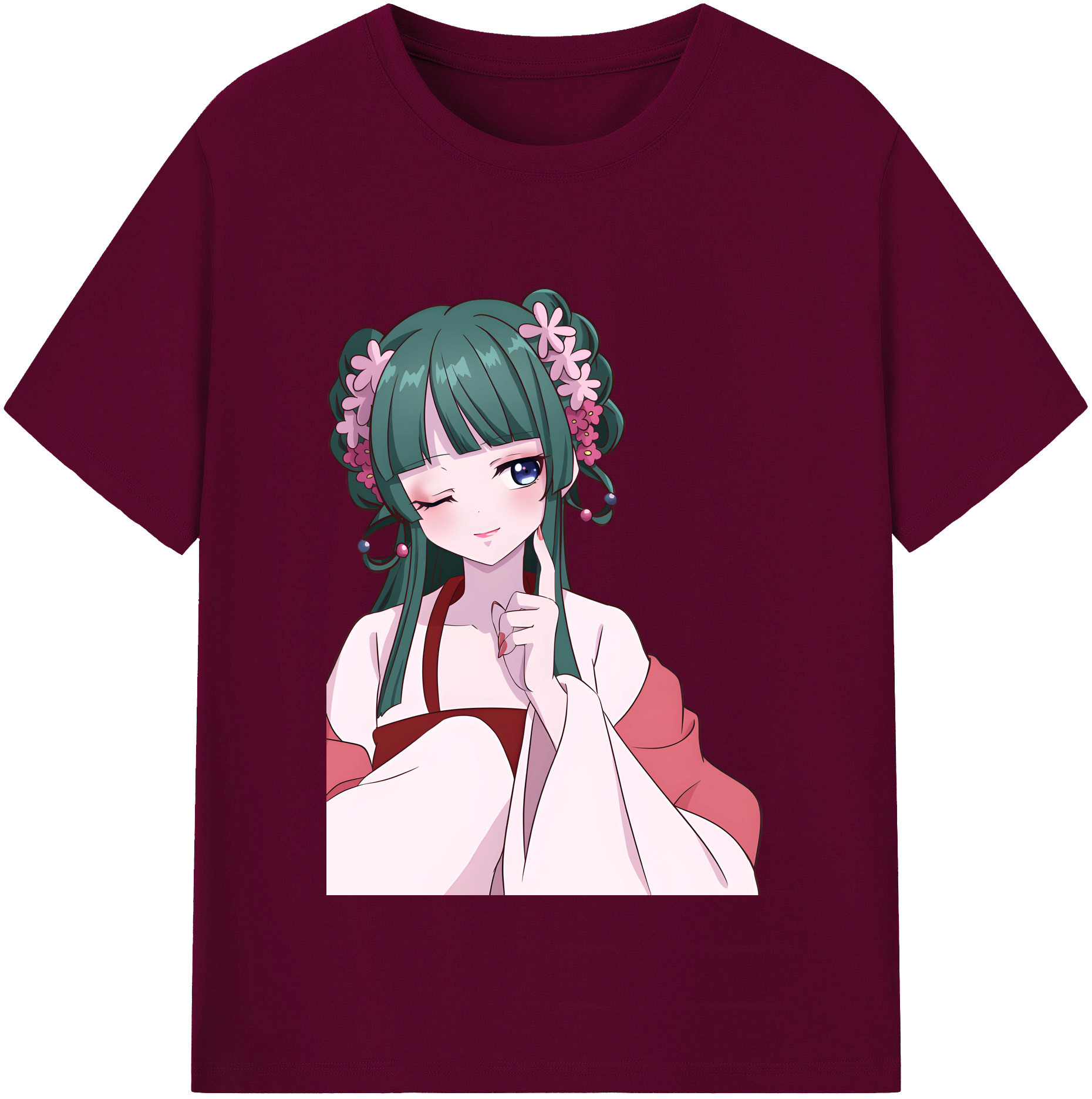 （画像用） 薬屋のひとりごと The Apothecary Diaries レディースカジュアルプリントTシャツ（綿100％）